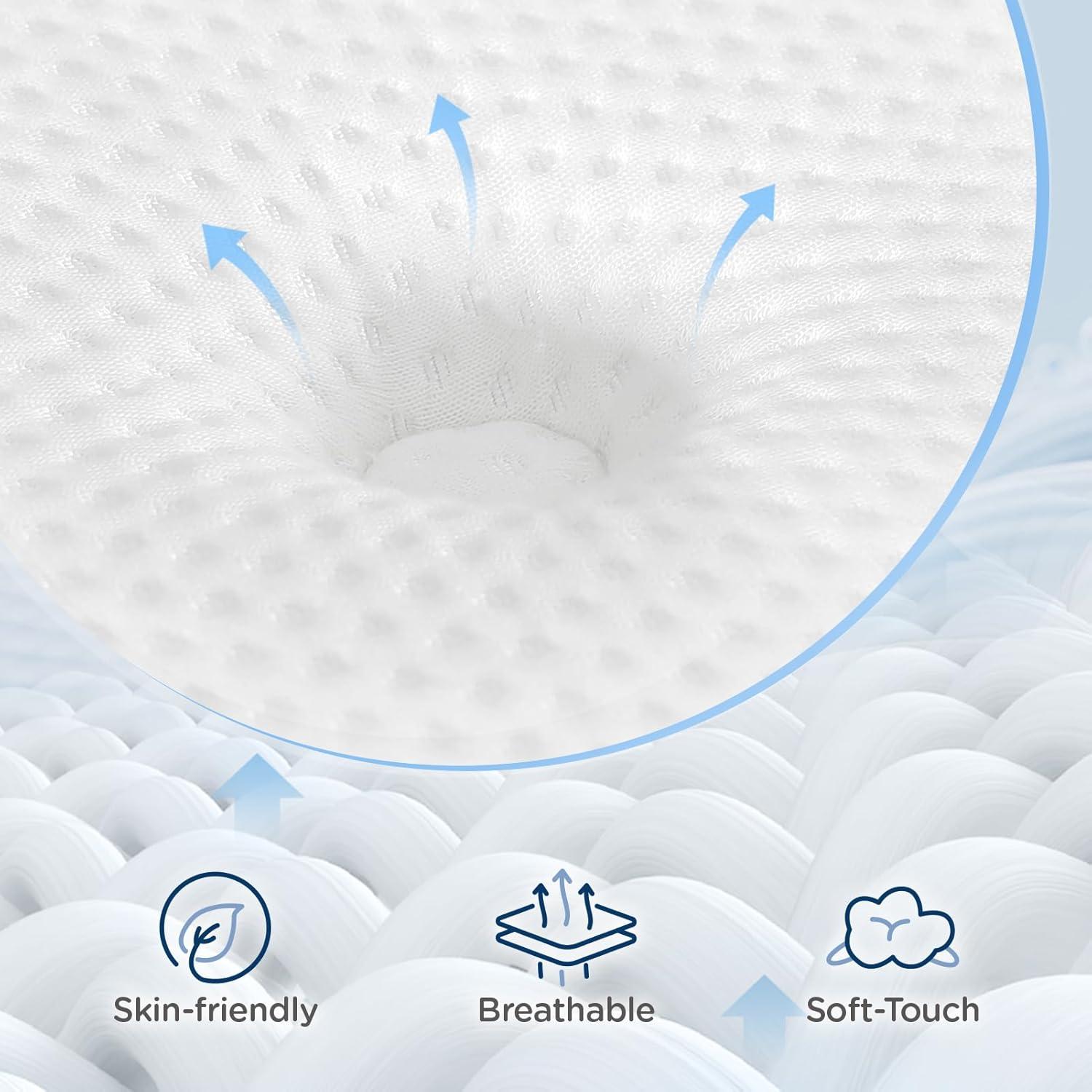 Queen Size Gray and White Eurotop Gel Memory Foam Hybrid Mattress