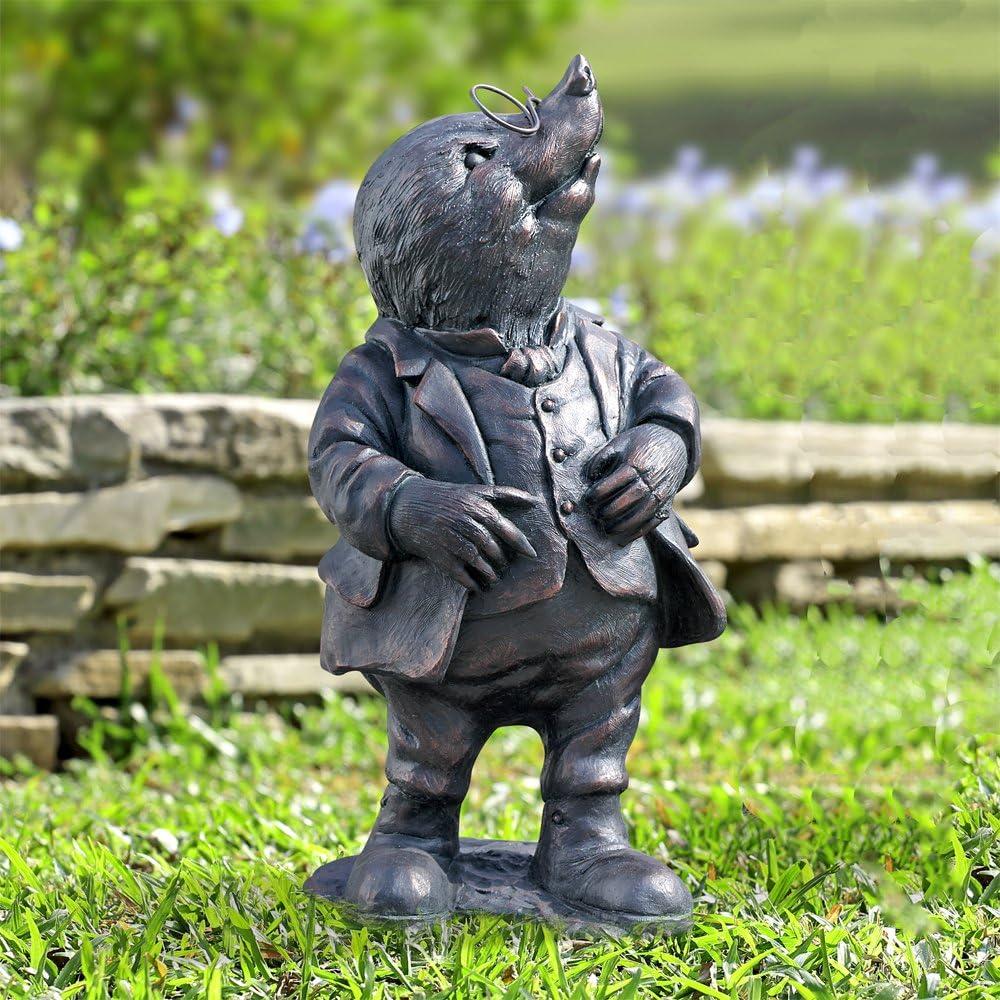 Mole Animal Antique Bronze Resin Garden Sculpture