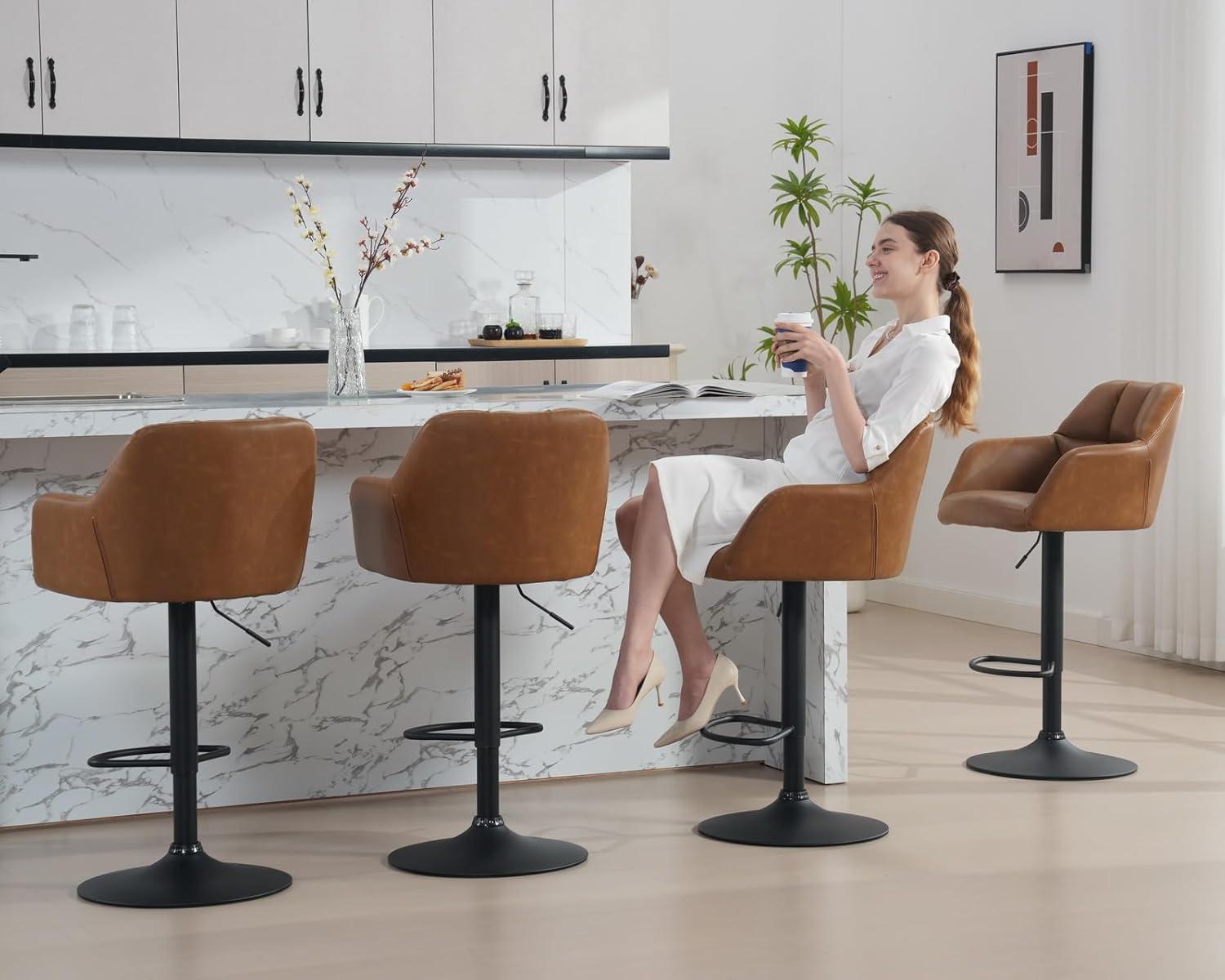 Irelyn PU Upholstered 30'' Bar Stool