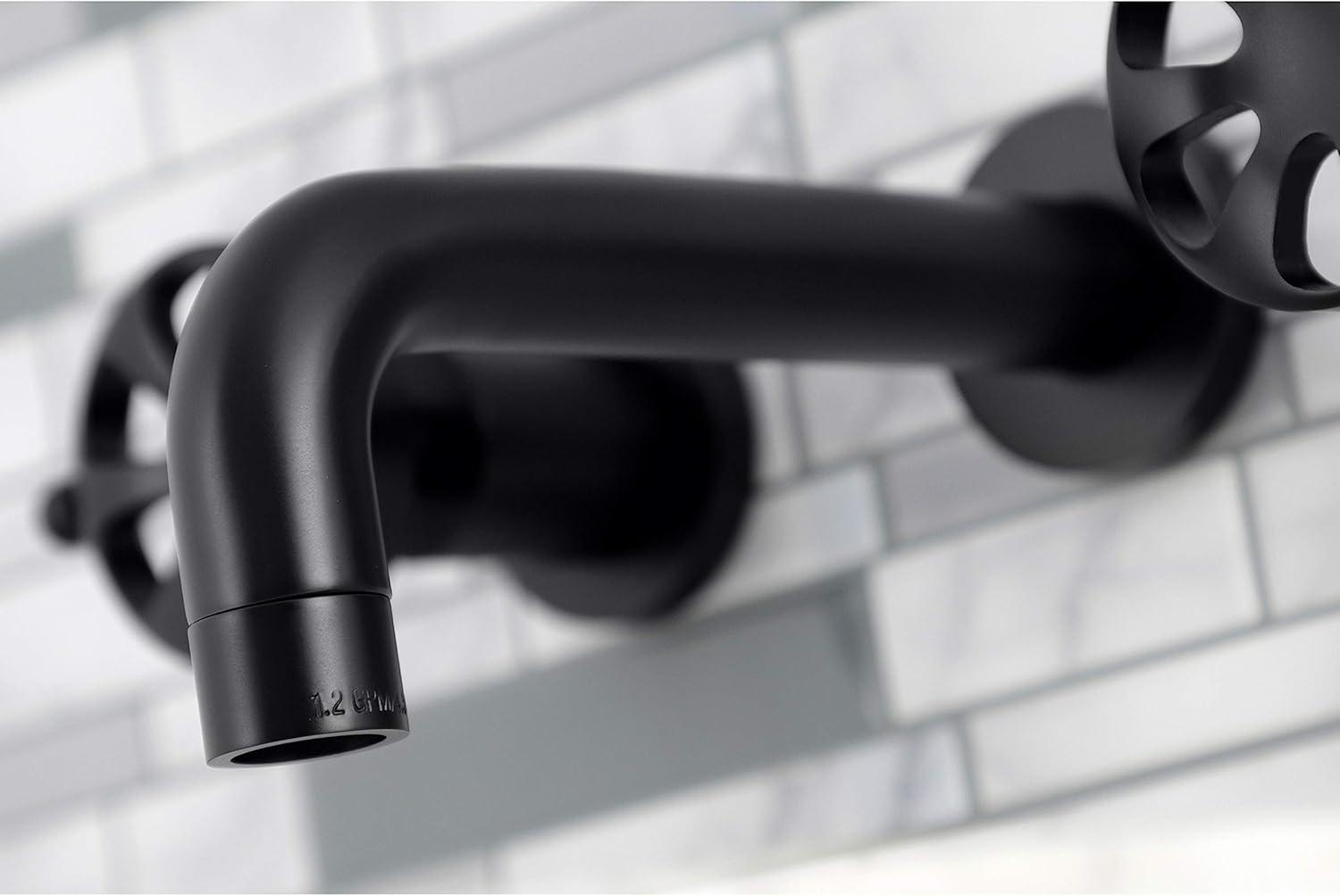 Kingston Brass Belknap Two-Handle 3-Hole Wall Mount Bathroom Faucet