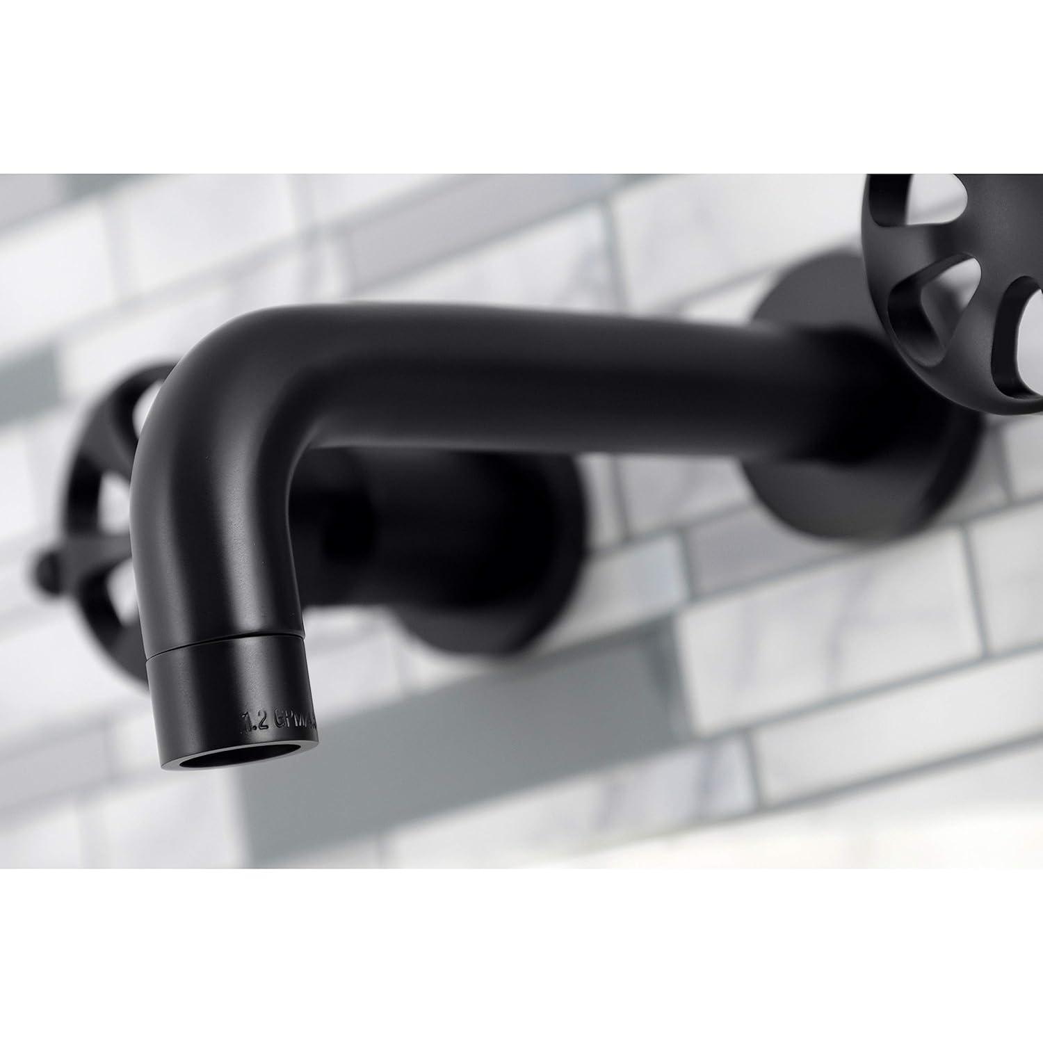 Kingston Brass Belknap Two-Handle 3-Hole Wall Mount Bathroom Faucet