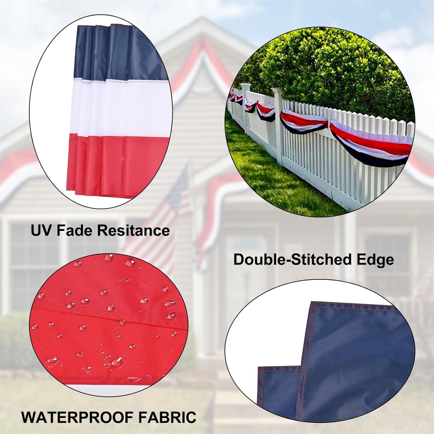 Winston Brands Double Sided 6'' H x 20'' W Nylon Bunting