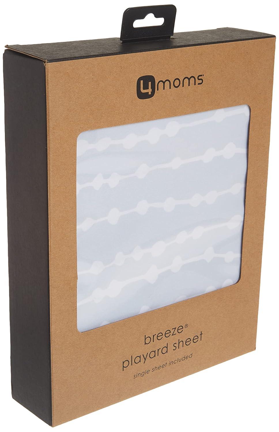 4moms Breeze Waterproof Playard Sheet - Gray Beads