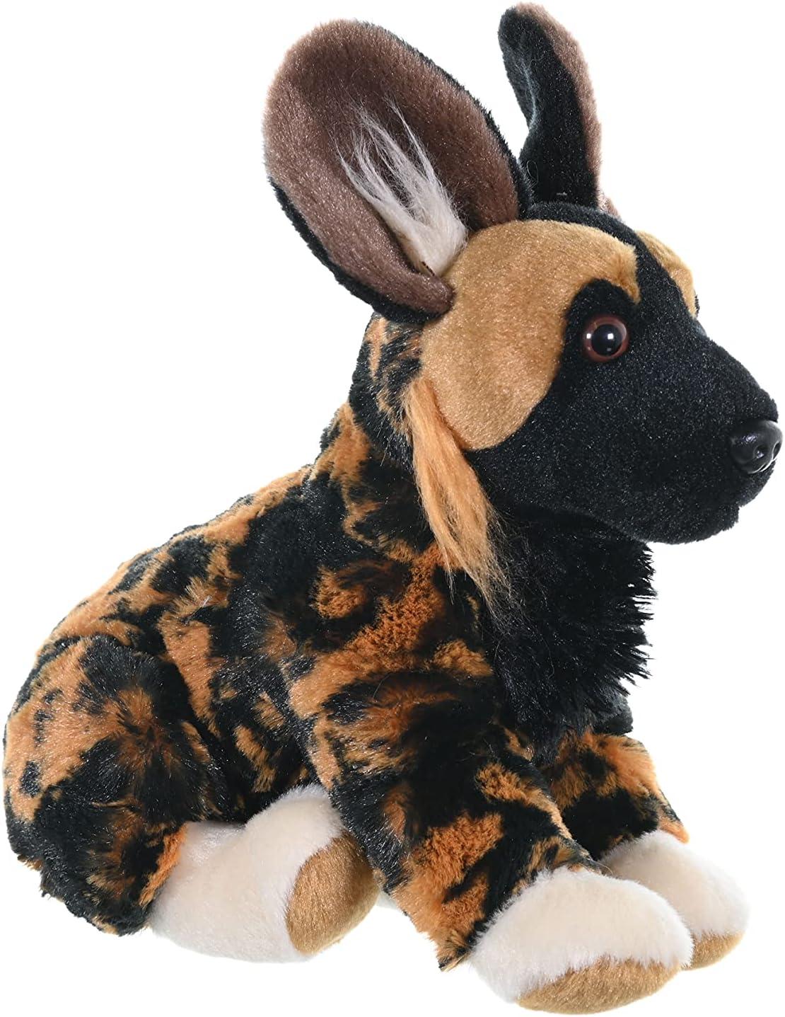 Wild Republic Cuddlekins Mini African Wild Dog Stuffed Animal, 8 Inches