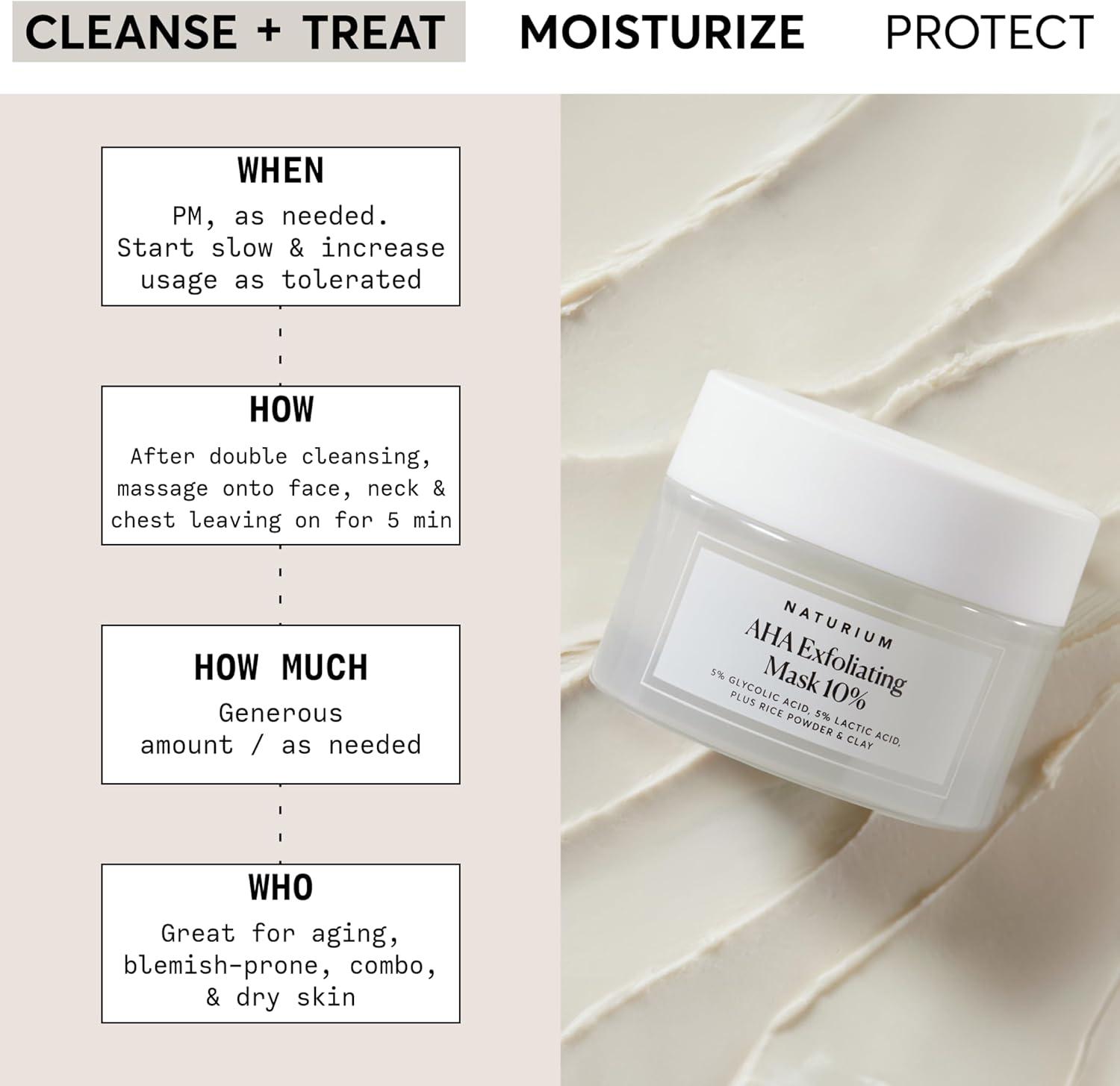 Naturium AHA Exfoliating Mask - 1.7oz