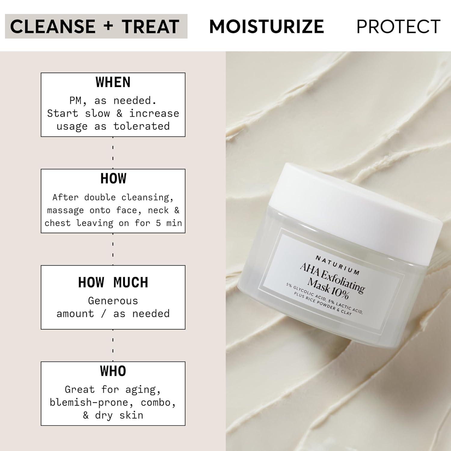 Naturium AHA Exfoliating Mask - 1.7oz