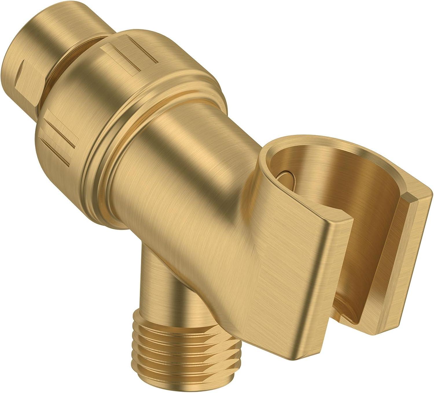 Brushed Gold Universal Shower Arm with Ball Joint