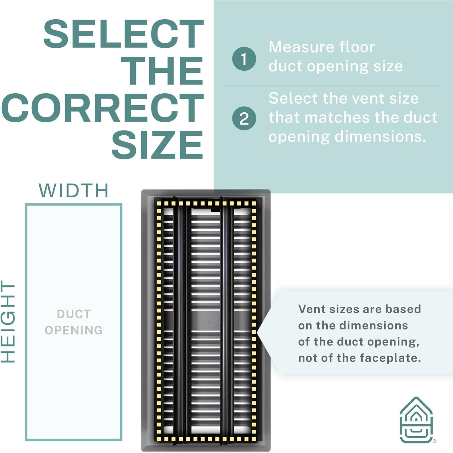 Home Intuition Contemporary Floor Vent Cover Register With Mesh Net