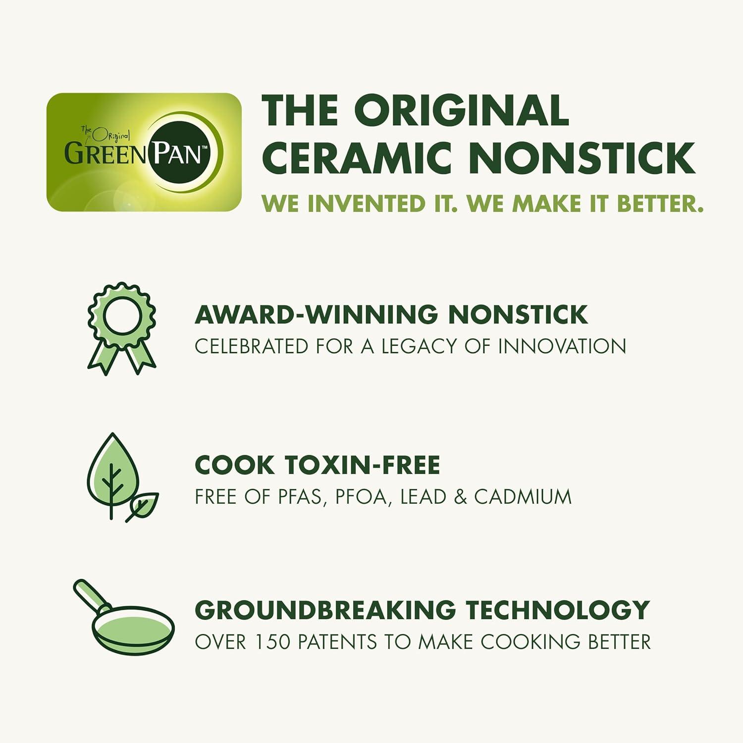 GreenPan ™ Reserve Taupe 10-Piece Ceramic Non-Stick Cookware Set with Bonus Cookbook