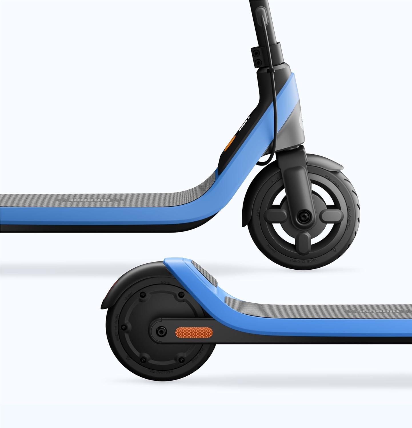 Segway Ninebot Electric Kick Scooter C2 Lite, Max Speed 9.9 mph, 70 minutes, Kids, Blue