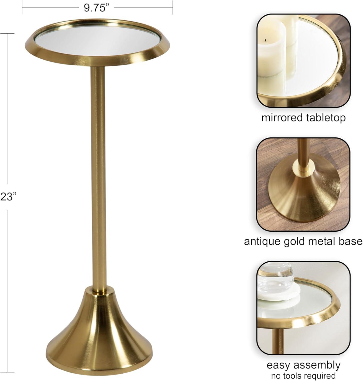 Kate and Laurel Sanzo Metal Drink Table