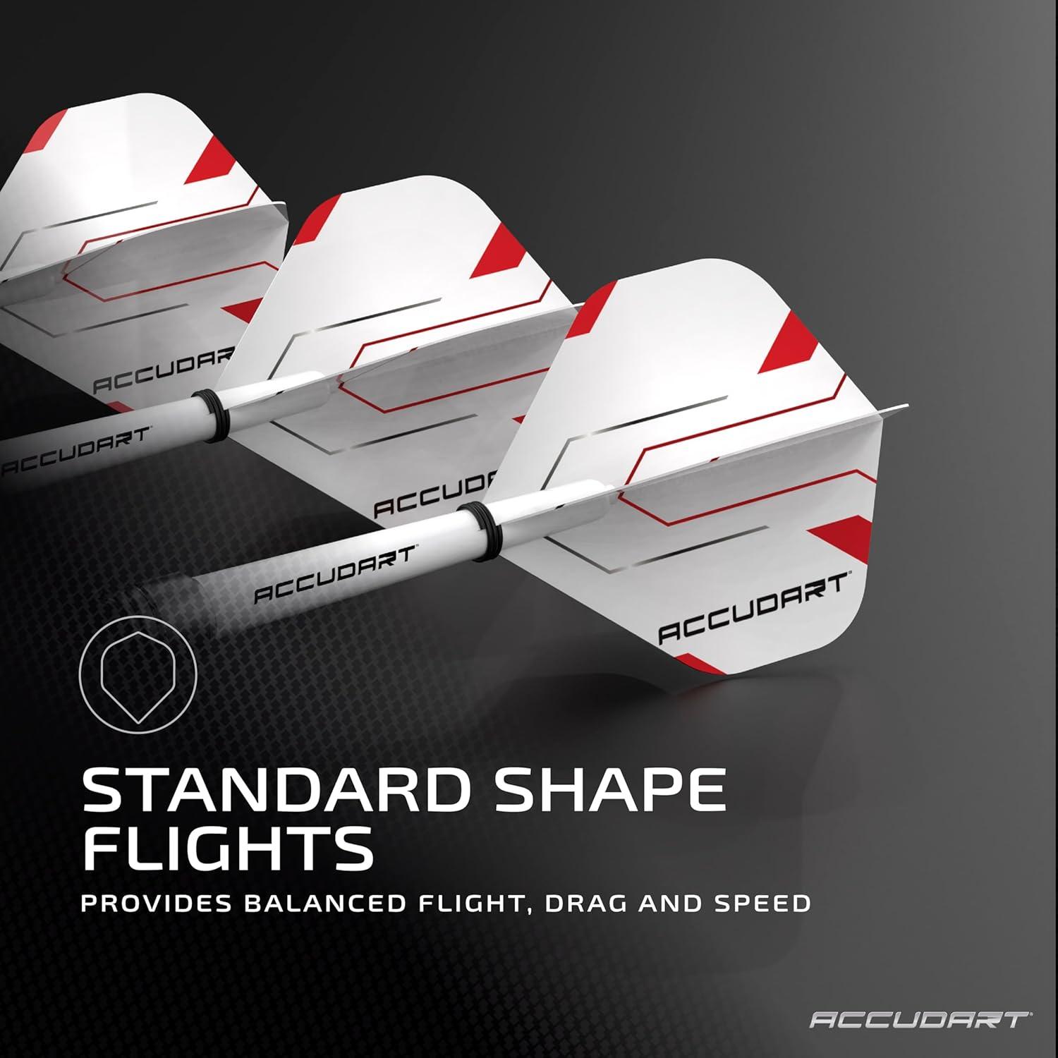 Accudart Steel Tip, Stainless Steel Finish Barrel, Set 3.5