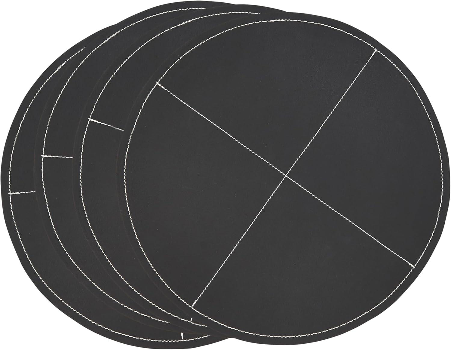 Mirela Collection 100% Polyurethane No Pattern Round Placemat