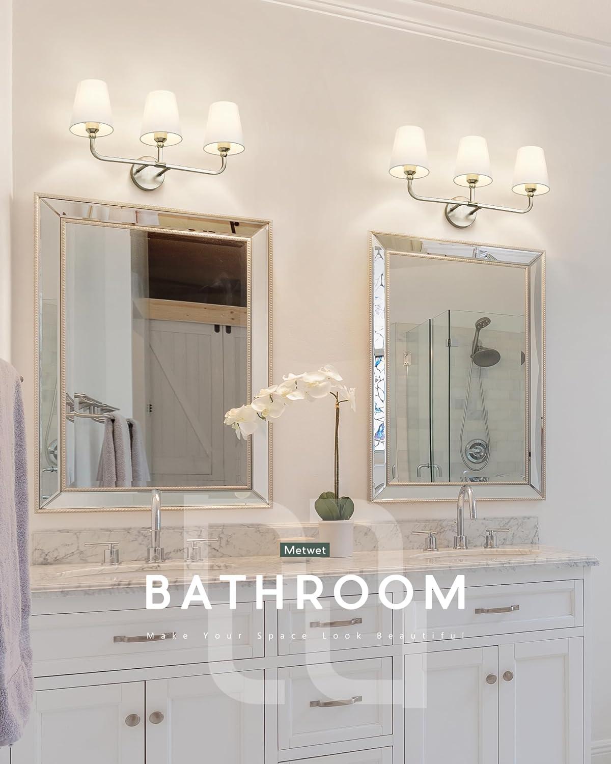 Capital Lighting - Dawson - 3 Light Transitional Bath Vanity Approved for Damp