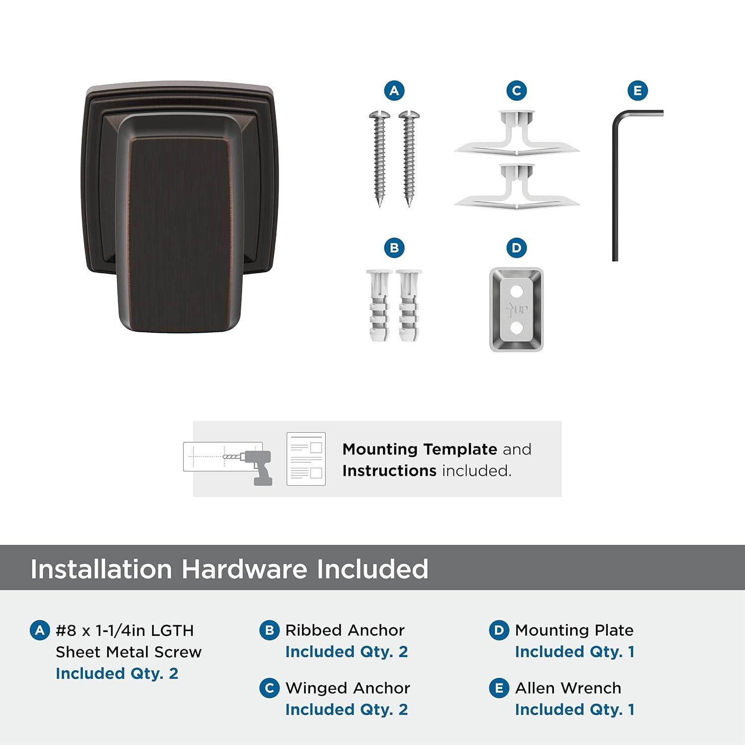 Amerock Revitalize Wall Mounted Robe Hook BH36030ORB