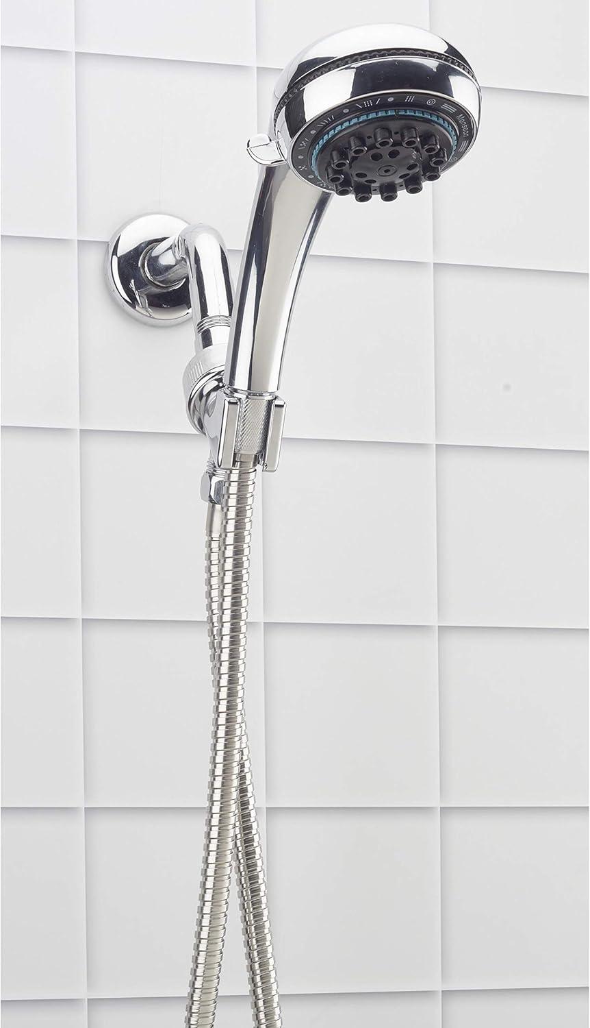 8' Shower Head and Cord Set Silver - Bath Bliss: Stainless Steel, Multi-Function with Massage & Rain Settings