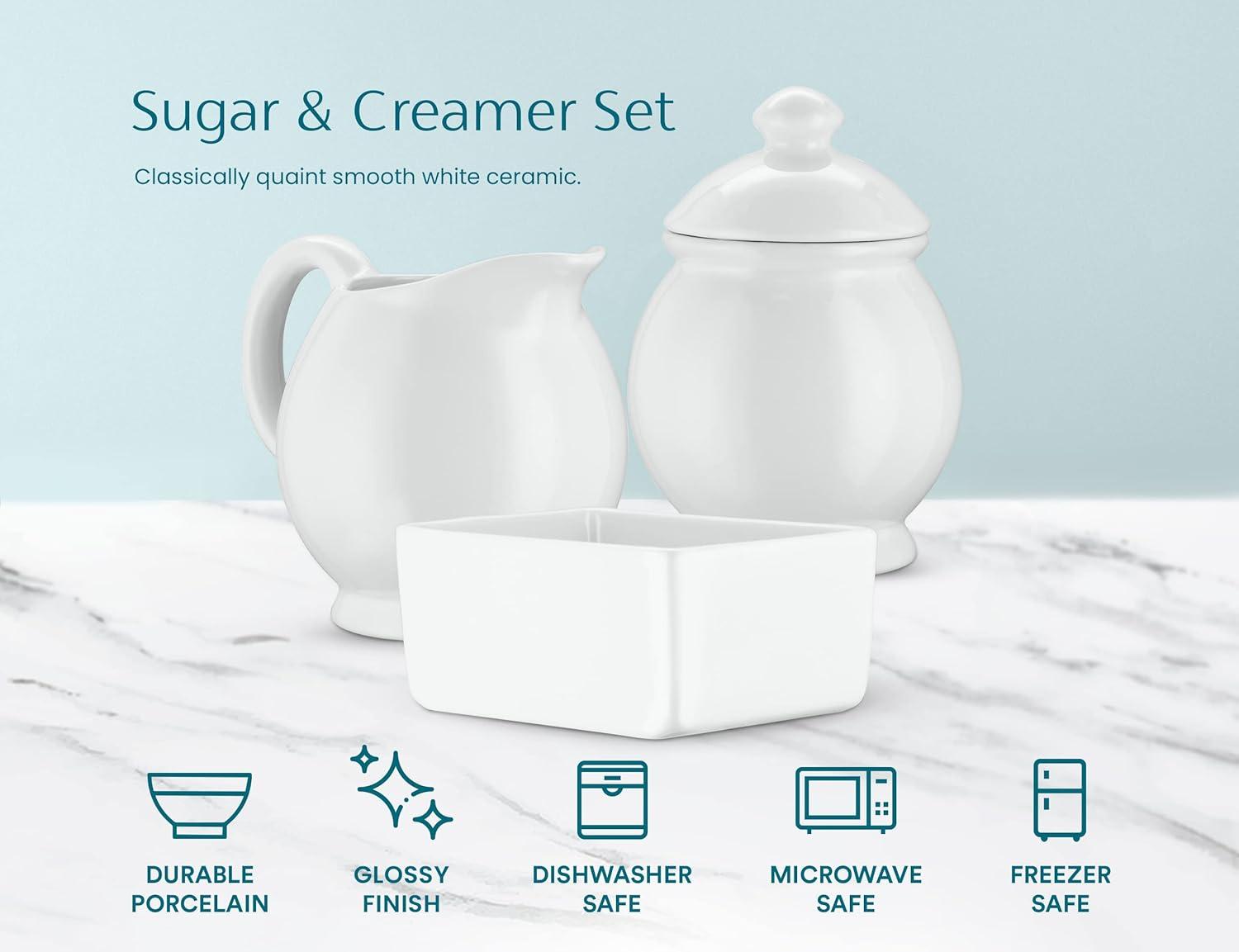 Kook 3 Pc Sugar & Creamer Set
