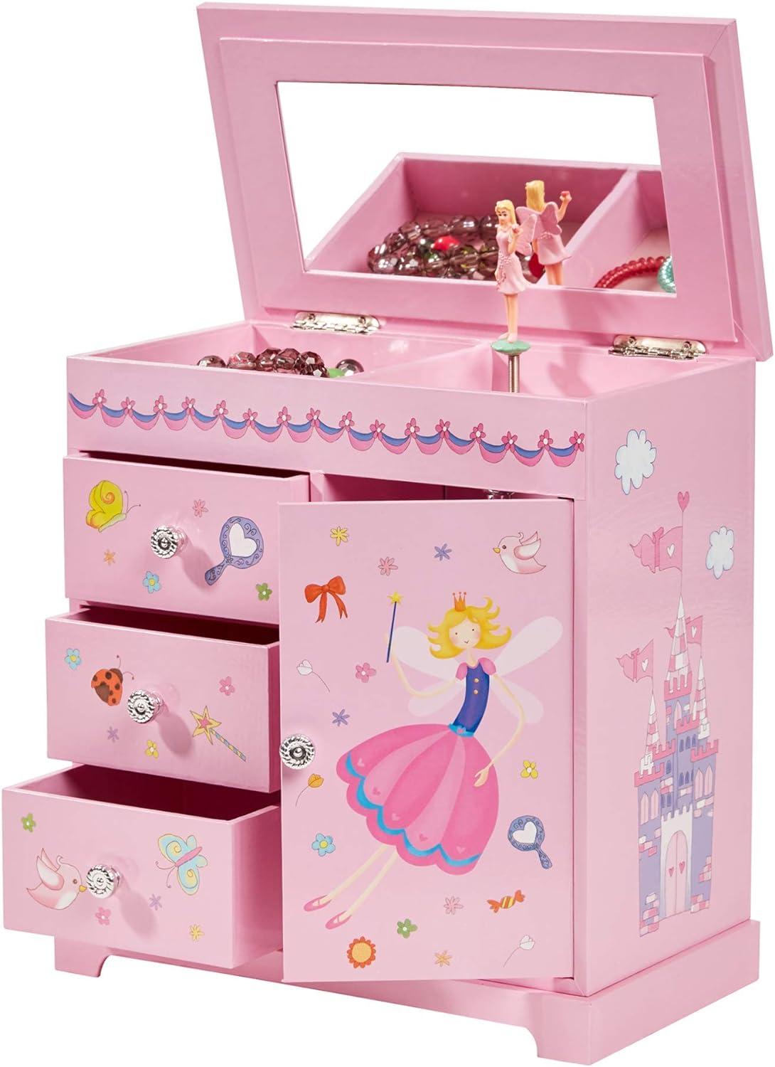 Mele & Co. Krista Girls' Musical Ballerina Jewelry Box - Pink