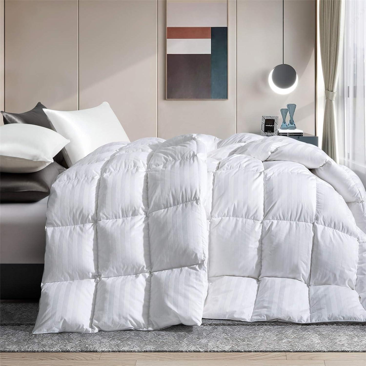 Peace Nest 600 Fill Power Goose Down and Feather All Season Comforter Duvet Insert