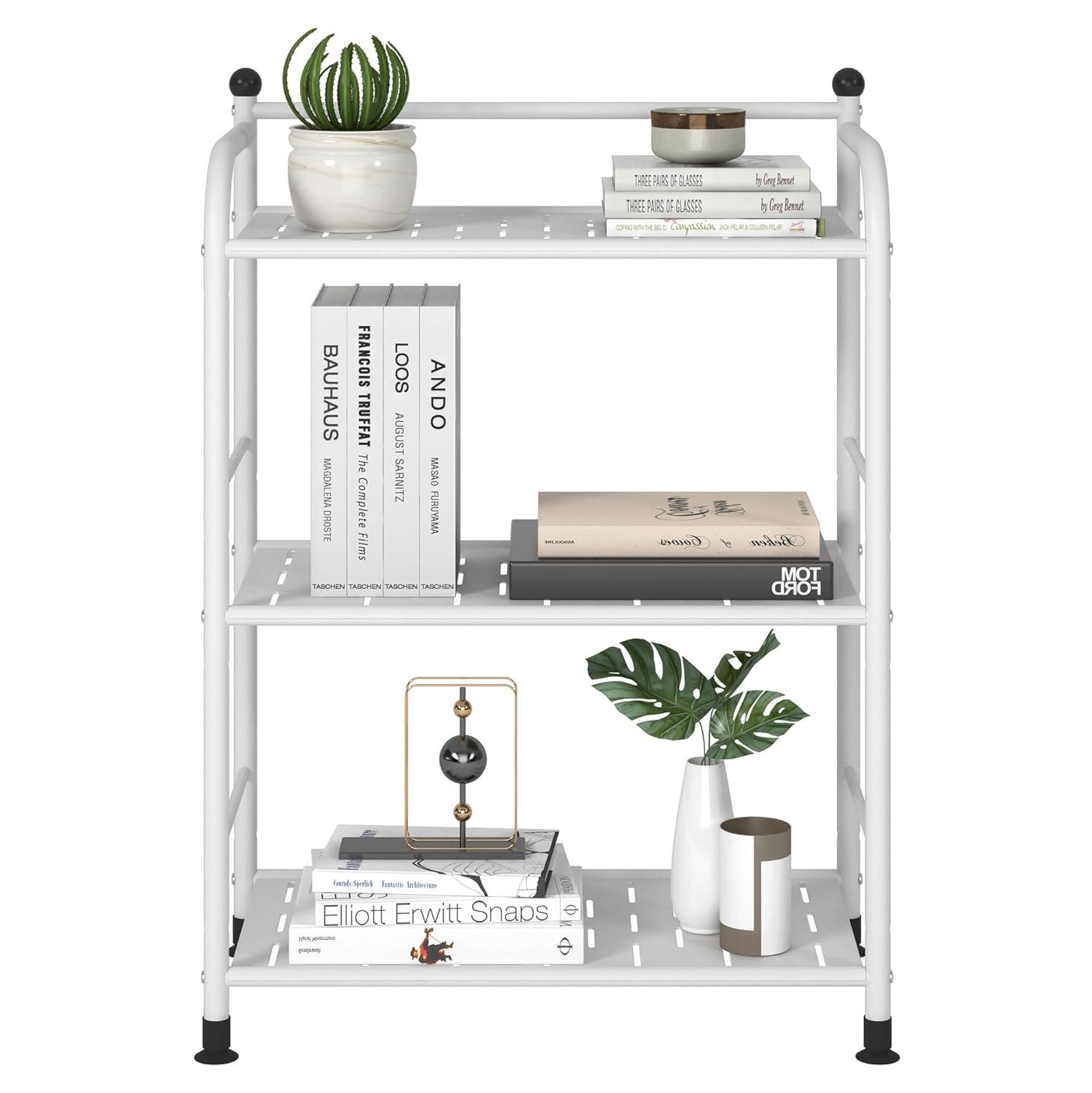 Rebrilliant Metal Shelf Storage Shelves, Living Room Shelves, Corner Kitchen Storage Shelves, Indoor Plant Shelves