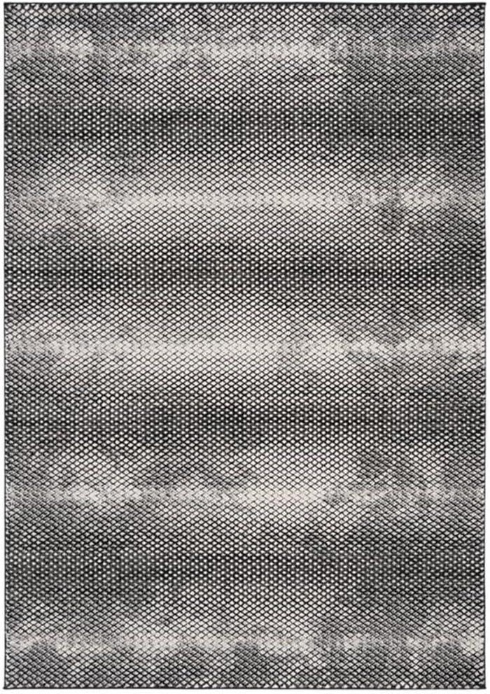 Lurex LUR186 Power Loomed Area Rug - Black/Ivory - 9'x12' - Safavieh