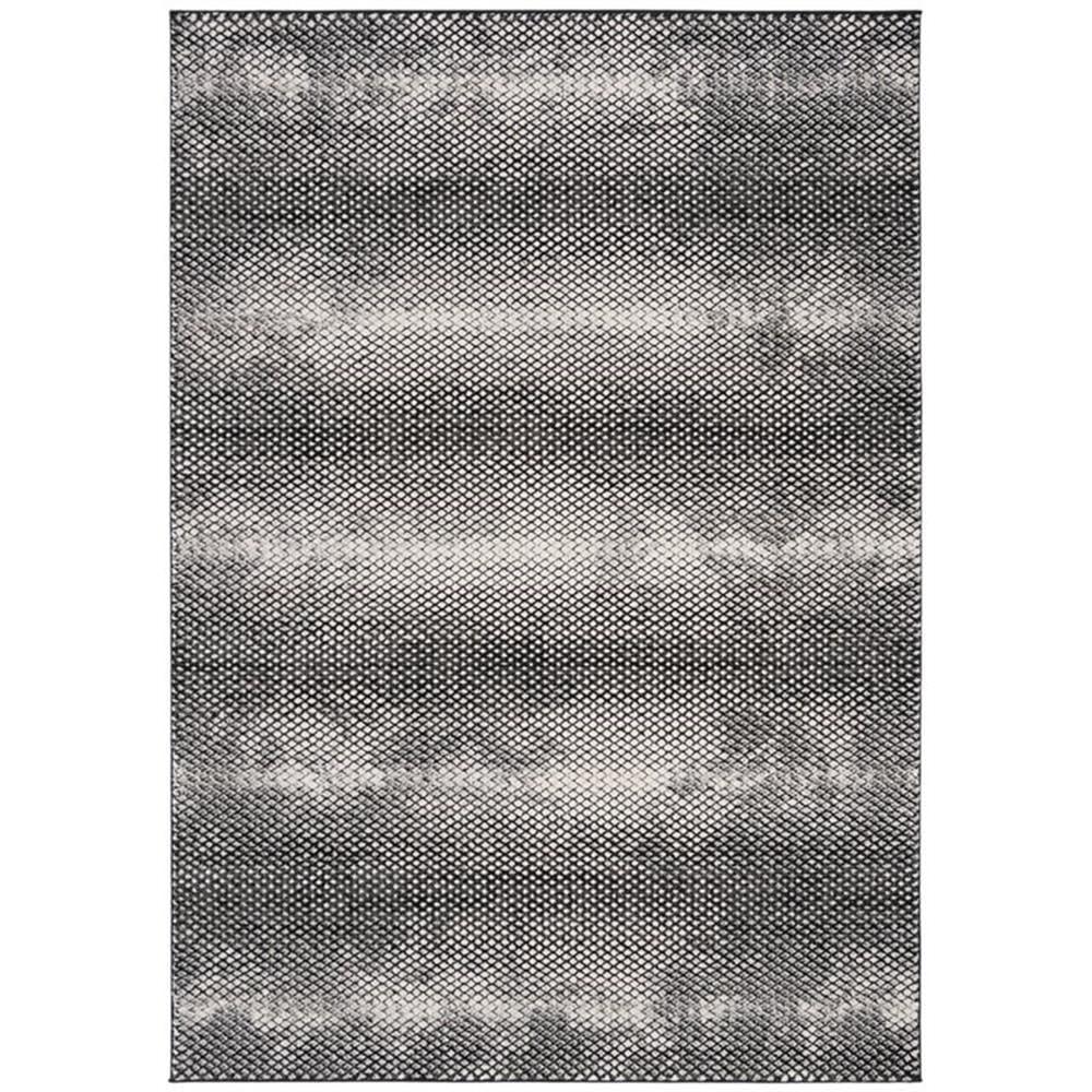 Lurex LUR186 Power Loomed Area Rug - Black/Ivory - 9'x12' - Safavieh