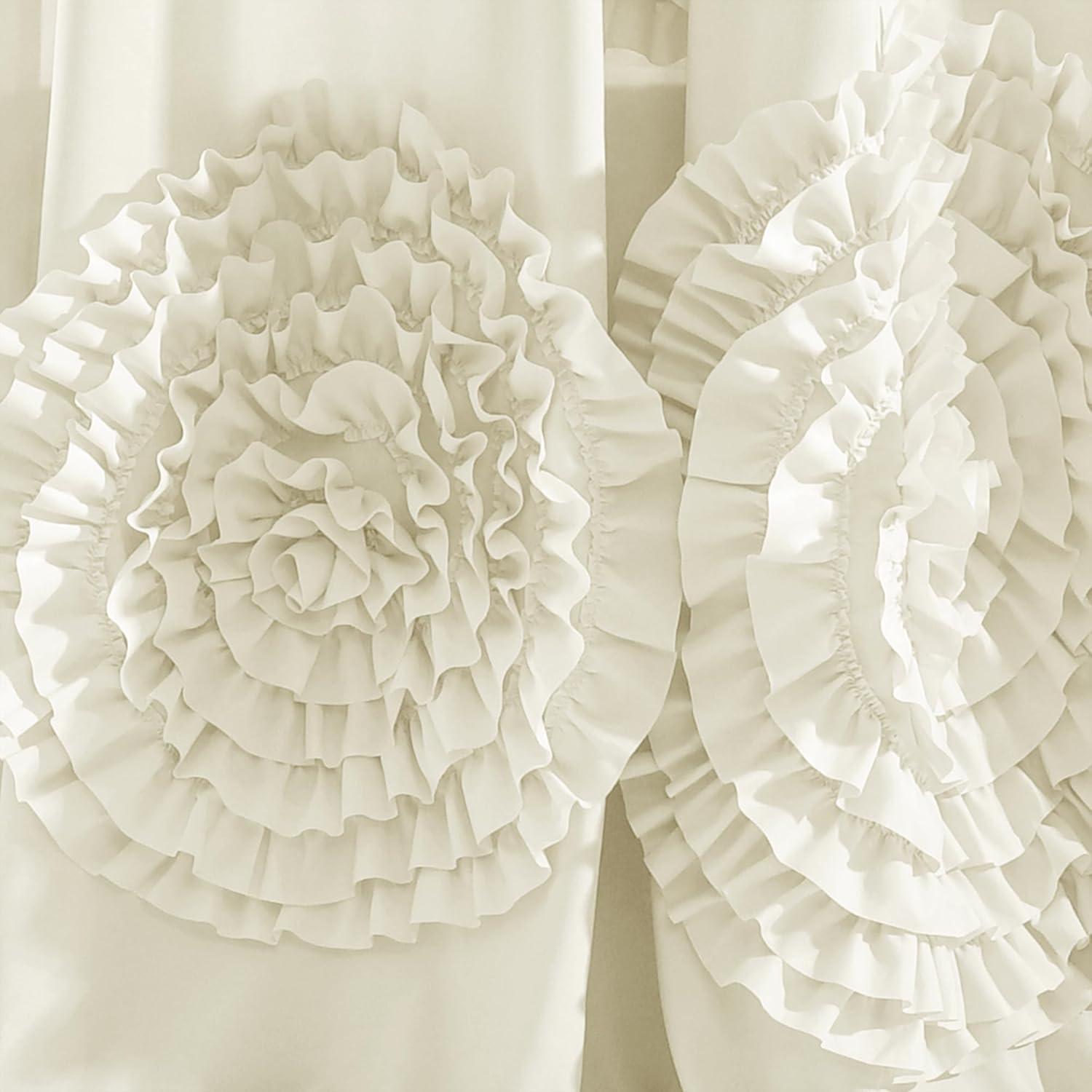 Lush Decor Synthetic Semi Sheer Single Curtain Panel Single Panel