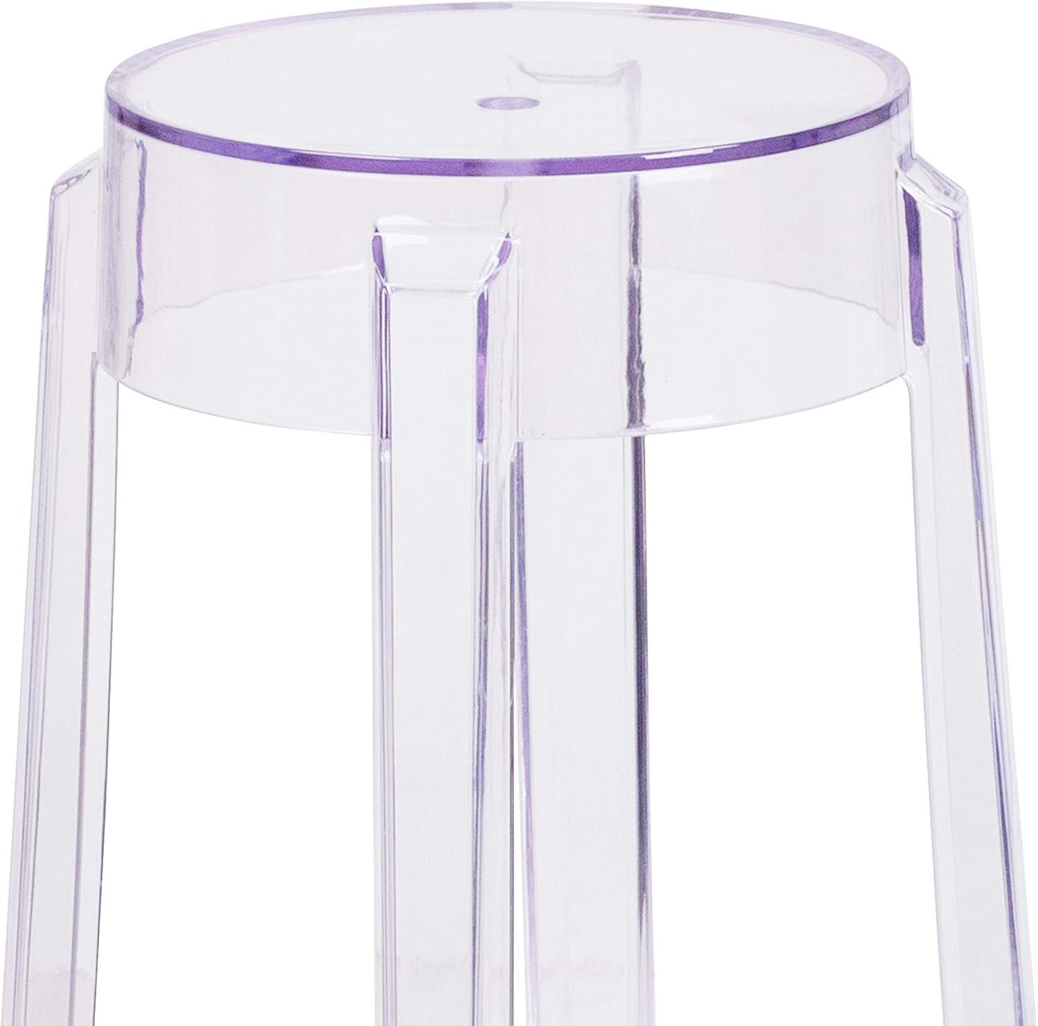 Flash Furniture 25.75'' High Transparent Counter Height Stool