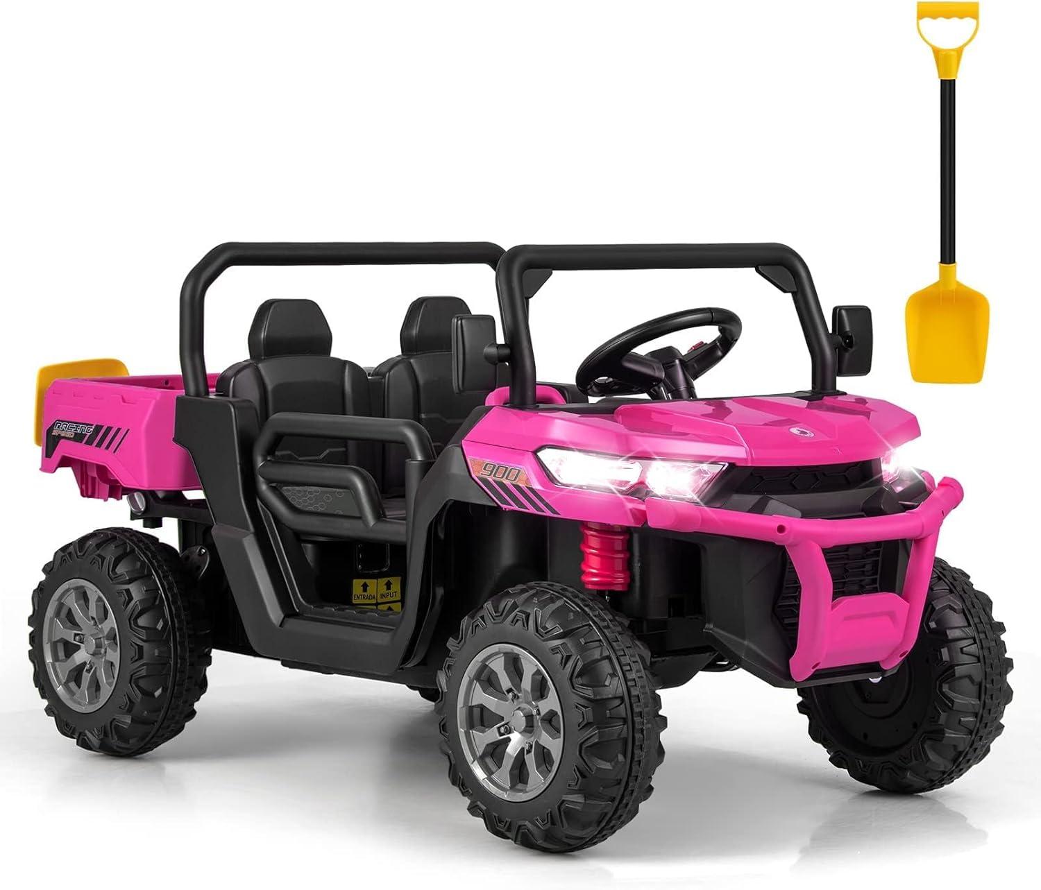 Himimi Delia Himimi 24 Voltage  Ride On Dump Truck, 2 Seater Kids UTV with Electric Dump Bed, Remote Control