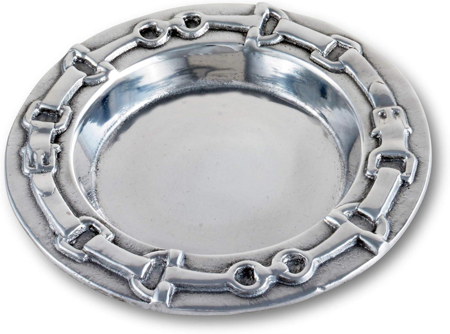 Arthur Court Designs Equestrian Aluminum Round 1 Piece Coaster