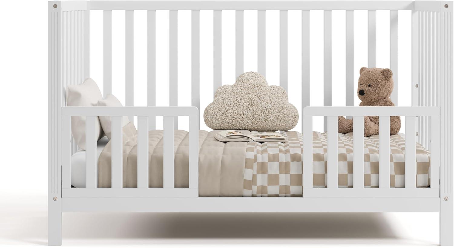 Storkcraft Morningside 5-in-1 Convertible Crib - White