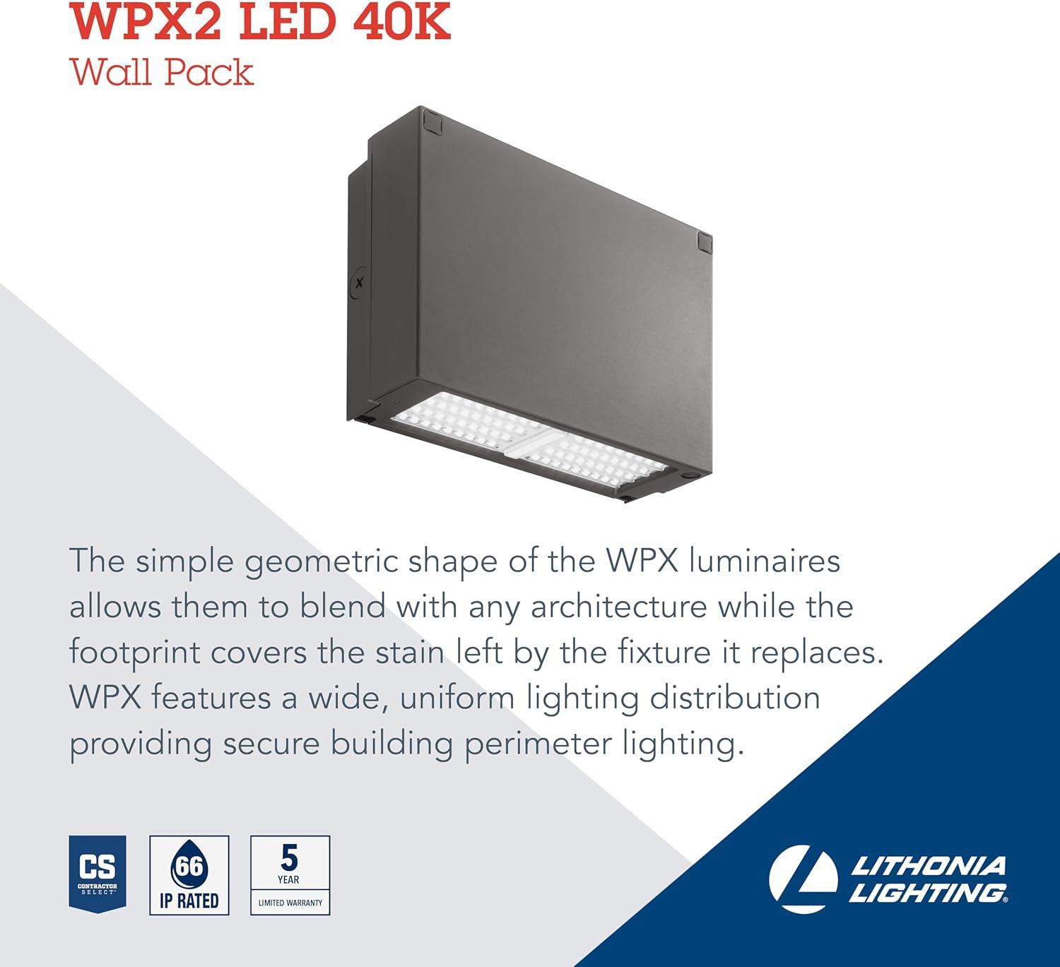 Elegant Bronze LED Wall Pack 6000 Lumens for Outdoor Perimeter Lighting