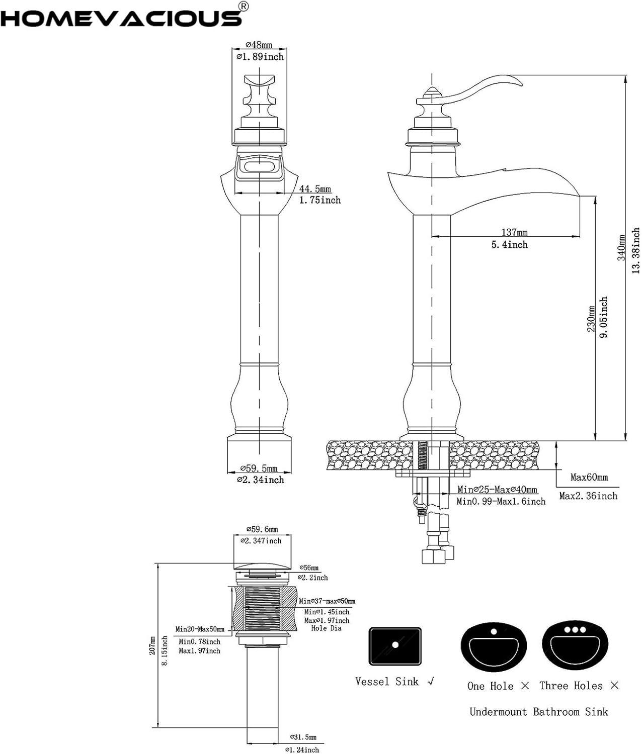 Brushed Nickel Single Handle High Arc Bathroom Faucet