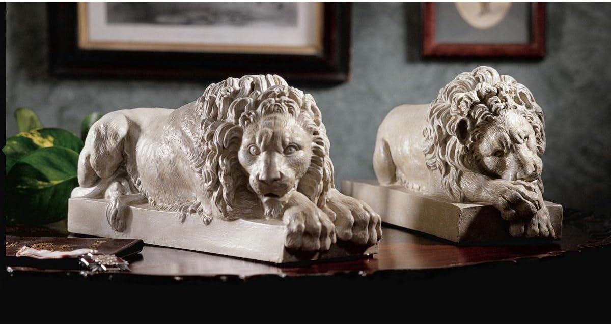 2 Piece Lions from the Vatican Figurines