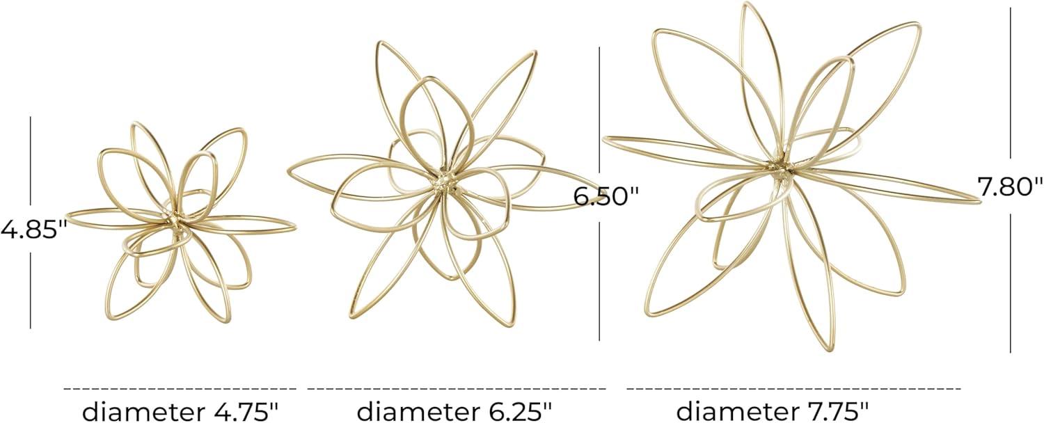 Metal Handmade Floral Decorative Sculpture