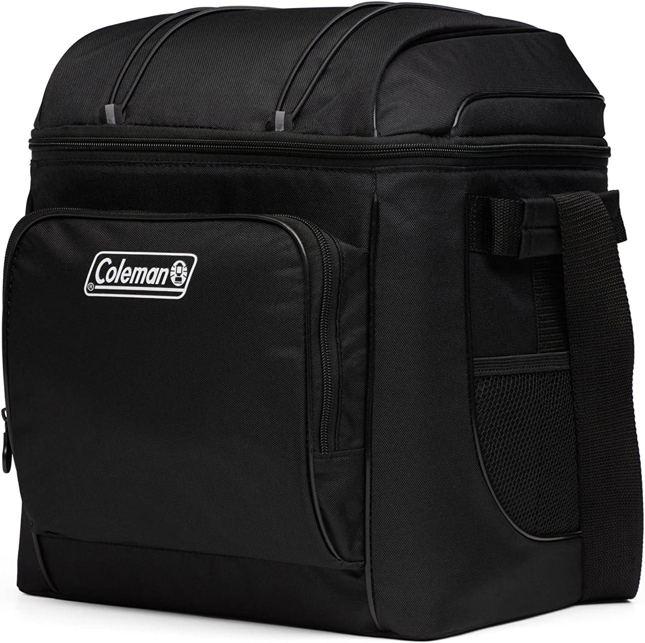 Coleman CHILLER 30-Can Insulated Soft Cooler Bag, Black