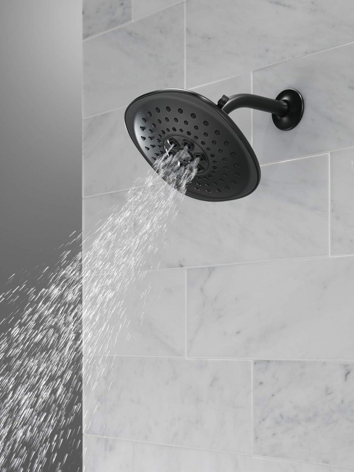 Universal Showering Components Shower Head in Matte Black