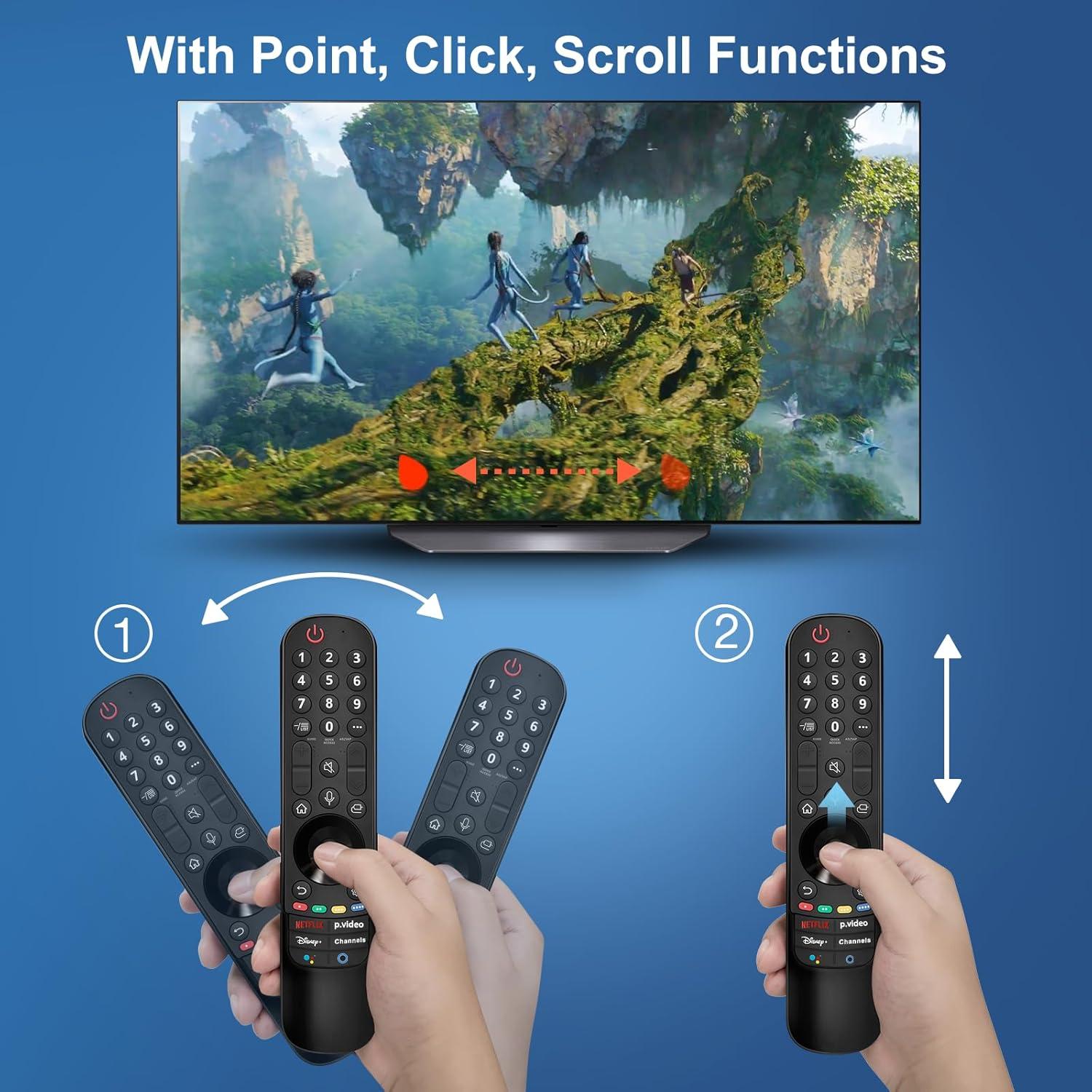 Voice Remote Control for LG Smart TV, Siawclub Magic-Replacement Remote with Pointer and Voice Function, for LG UHD OLED QNED NanoCell 4K 8K Smart TV