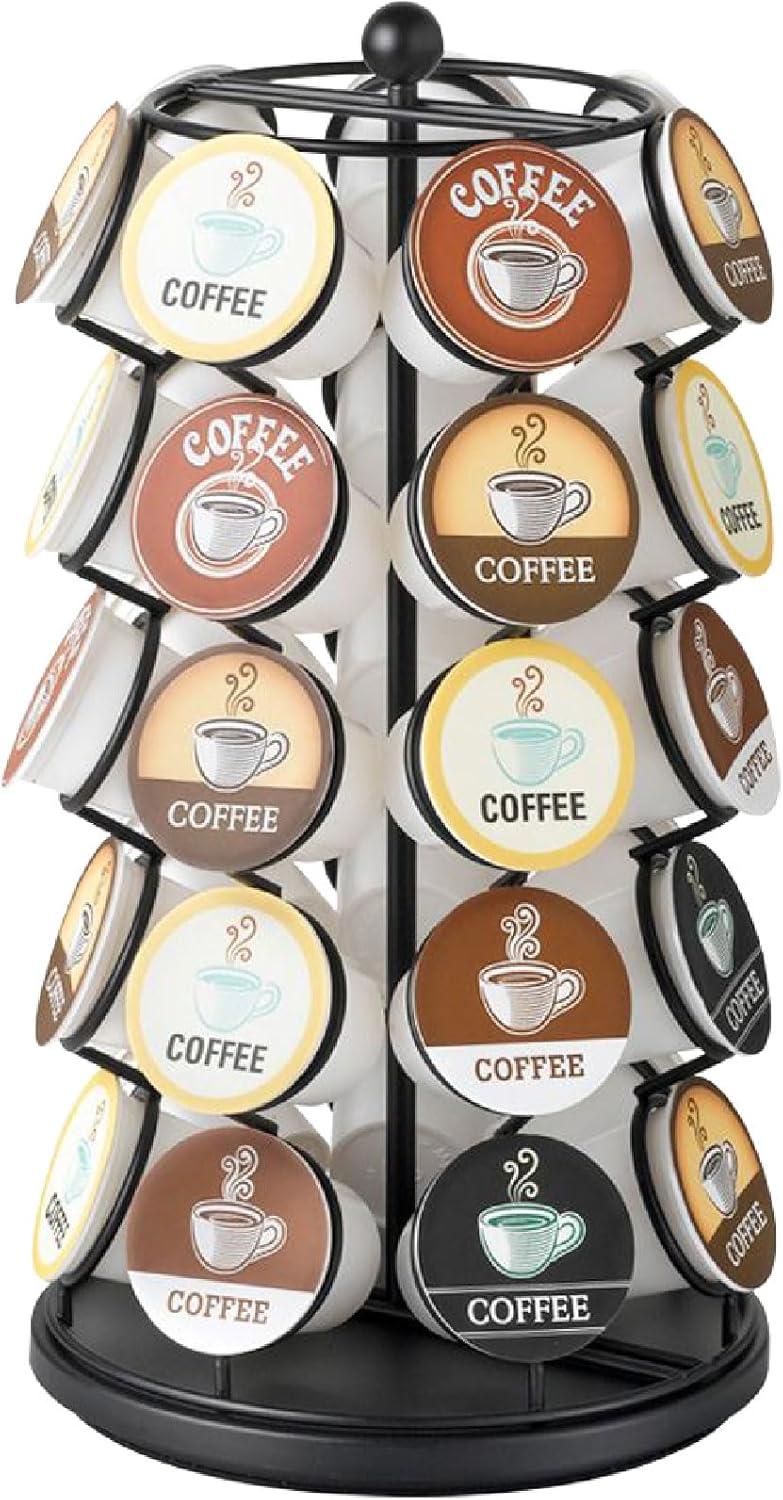 Nifty Solutions Coffee Pod Carousel – Compatible with K-Cups, 35 Pod Capacity, Black