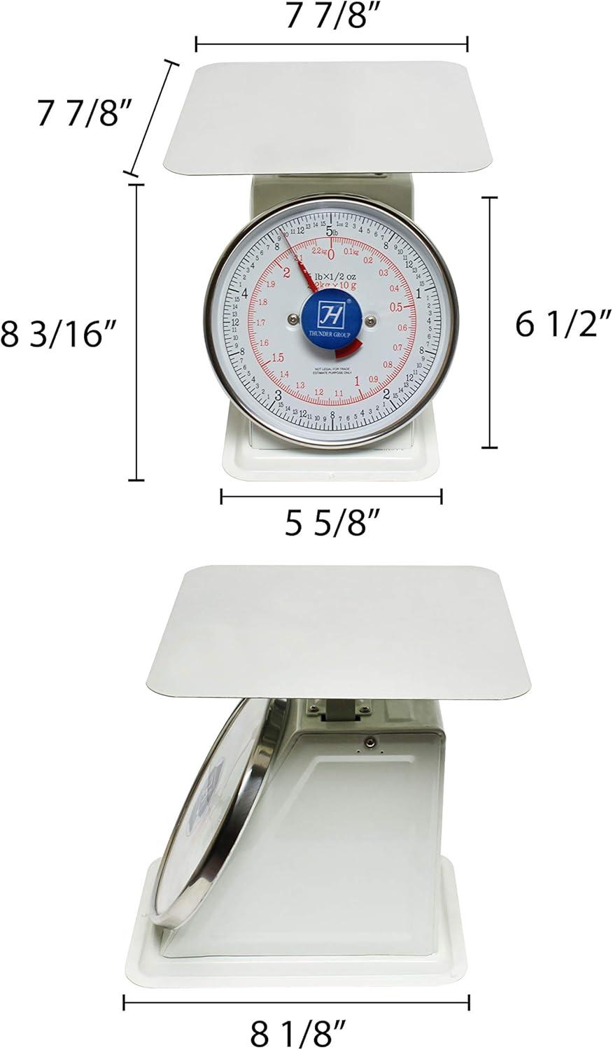 Thunder Group 5 lb Painted Enamel Steel Portion Scale