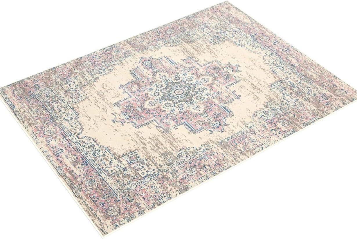 Nourison Grafix GRF14 Ivory/Pink Indoor Area Rug 6' x 9'