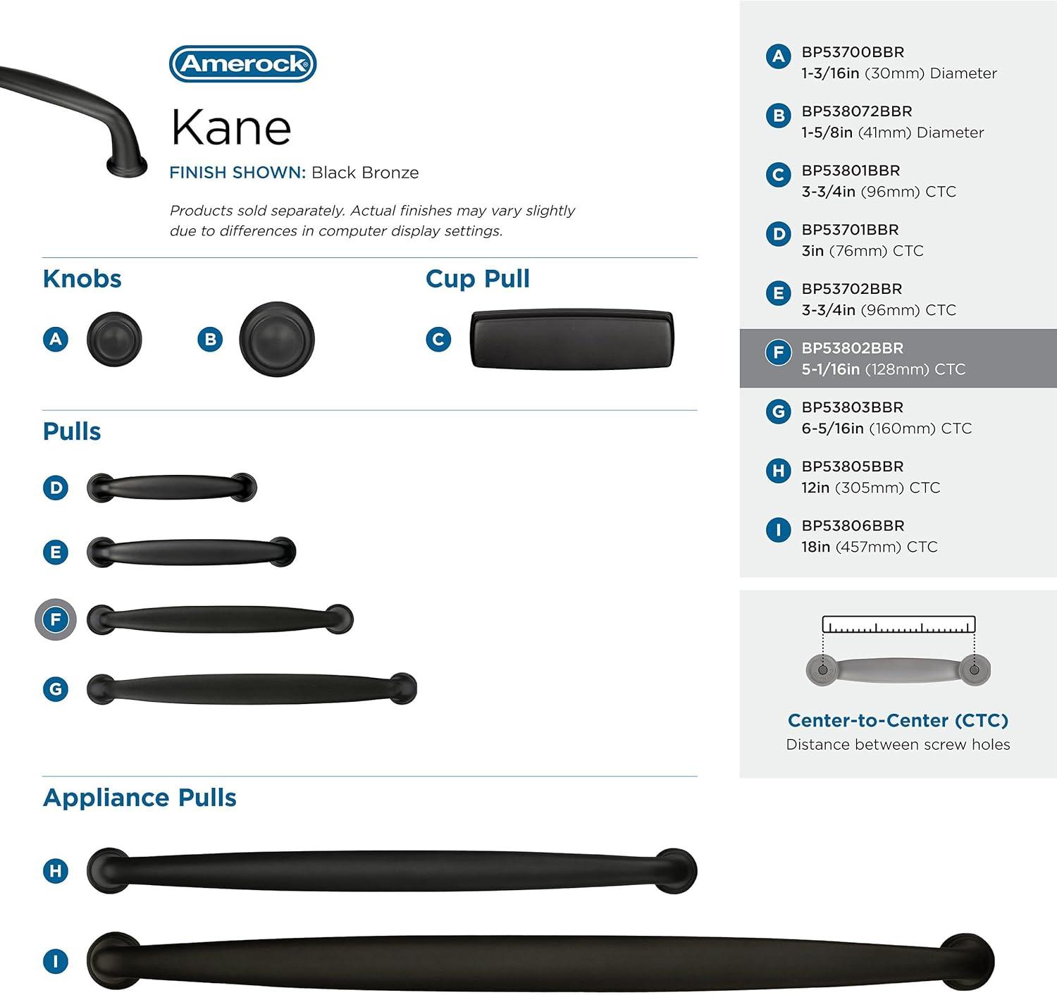 Kane 5 1/16" Center to Center Arch Pull