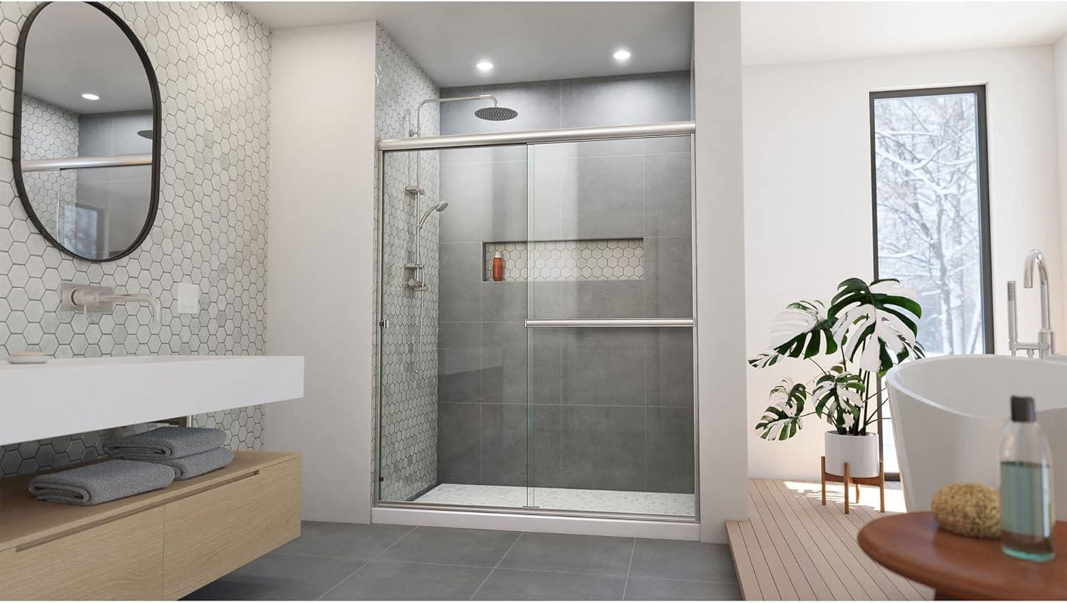 DreamLine Alliance Pro BGX 56-60 in. W x 70 3/8 in. H Semi-Frameless Sliding Shower Door