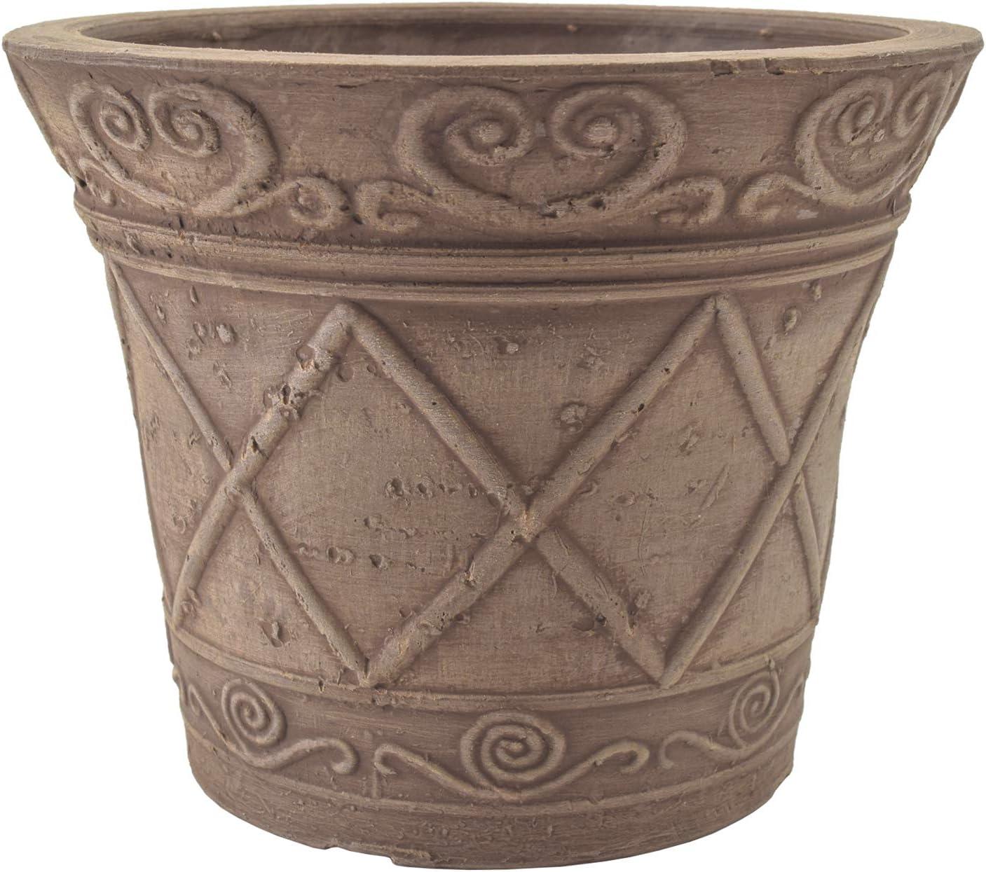 Arcadia Classic Taupe 4-inch Recycled Planter Pot