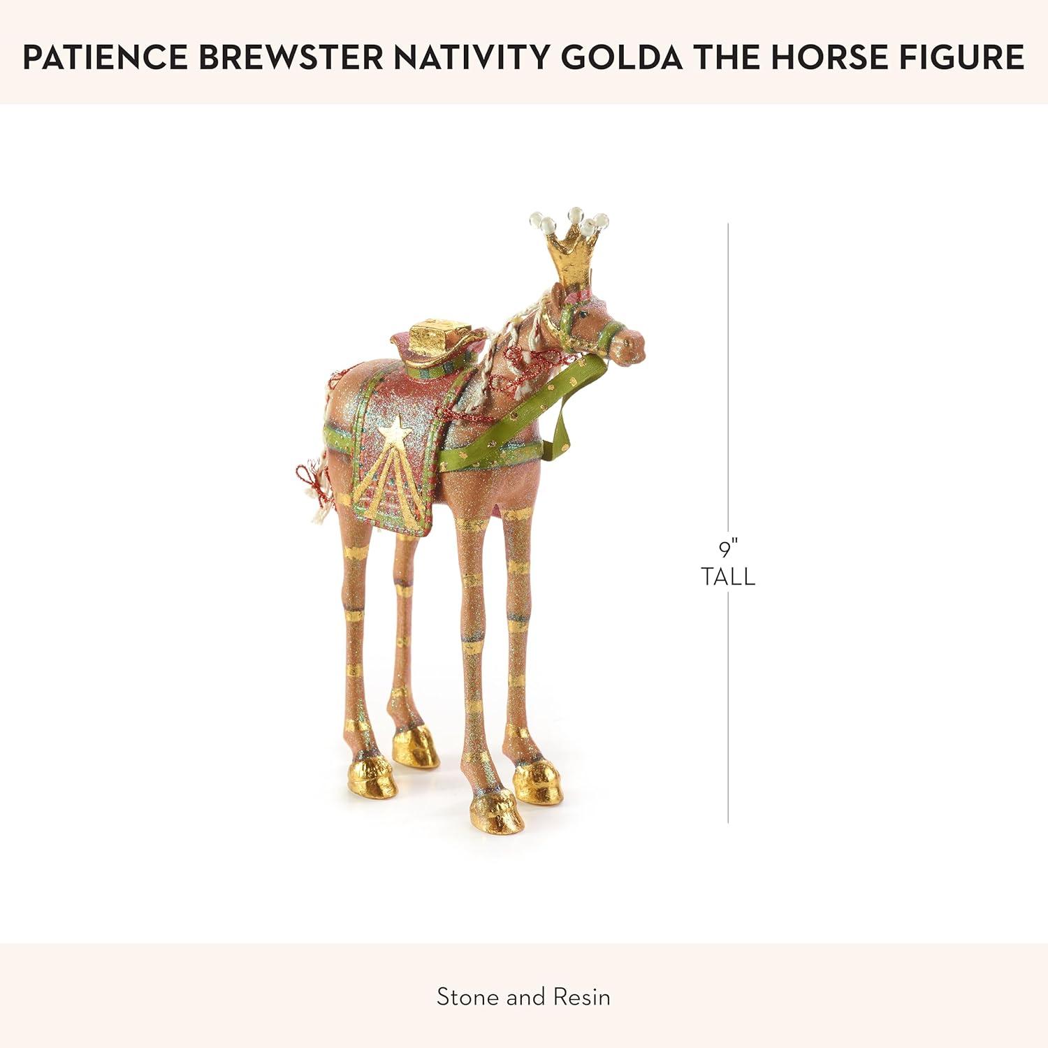 MacKenzie-Childs Patience Brewster Nativity Golda the Horse Figure