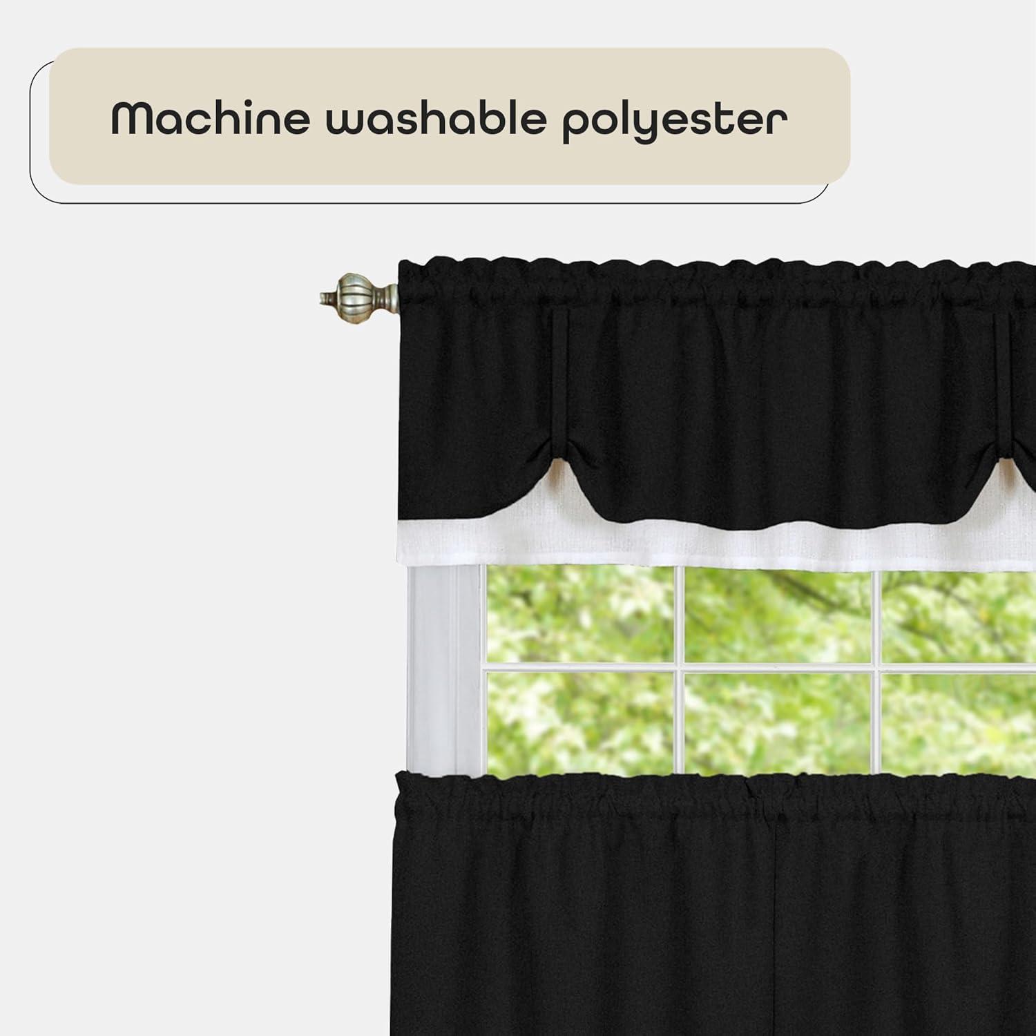 Achim Darcy Window Curtain Tier and Valance Set