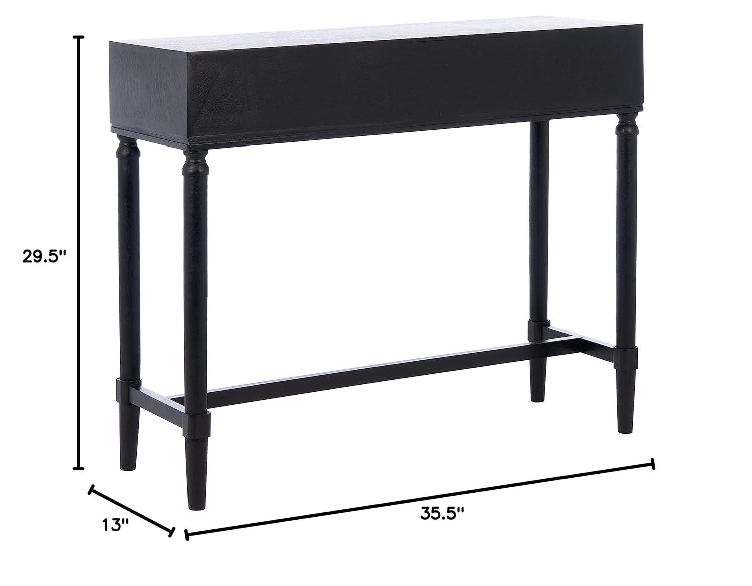 Estella 2 Drawer Console Table - CNS5731B - Black - Safavieh