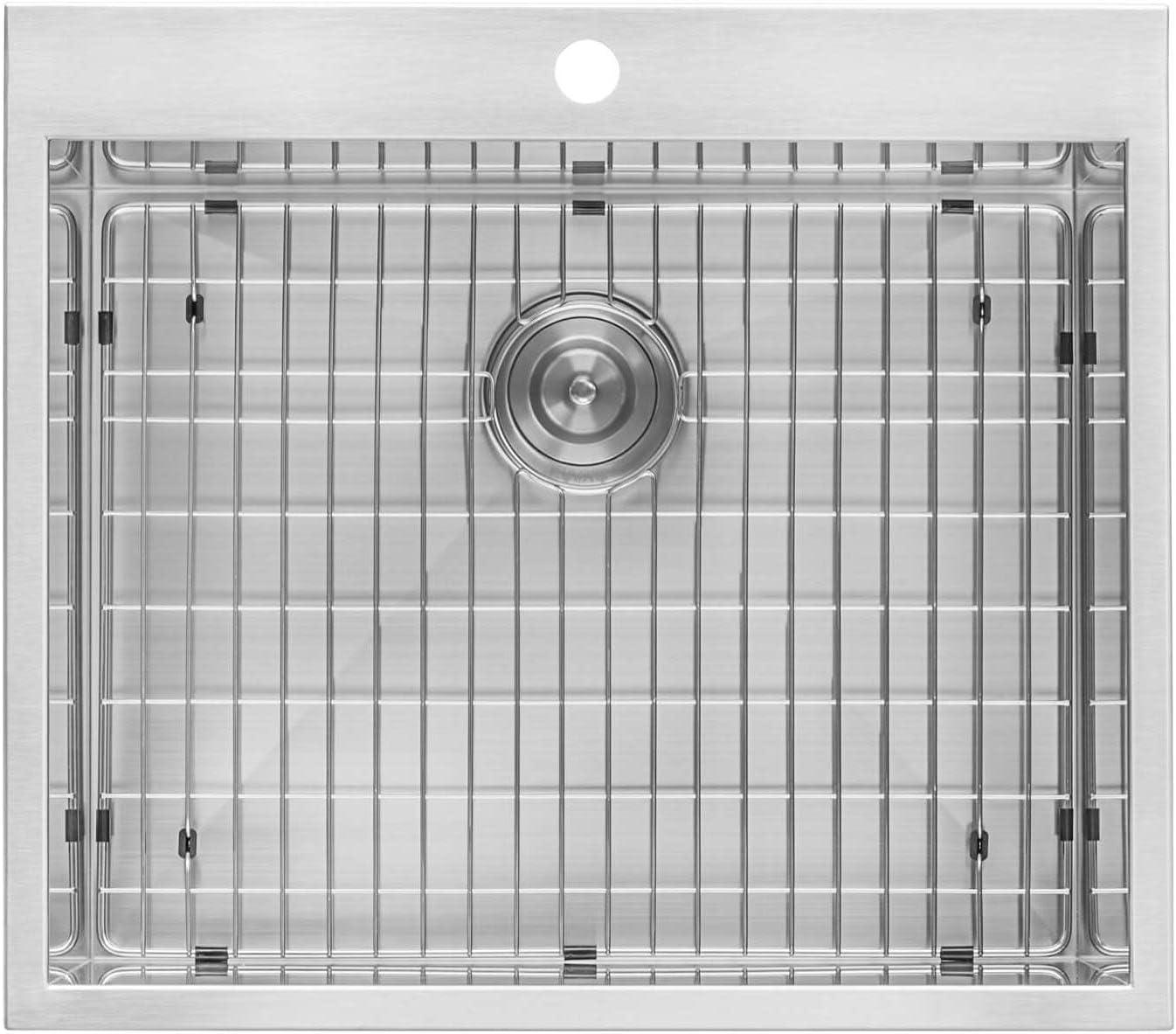 Ruvati Topmount Laundry Utility Sink 25" x 22" x 12" Deep 16 Gauge Stainless Steel