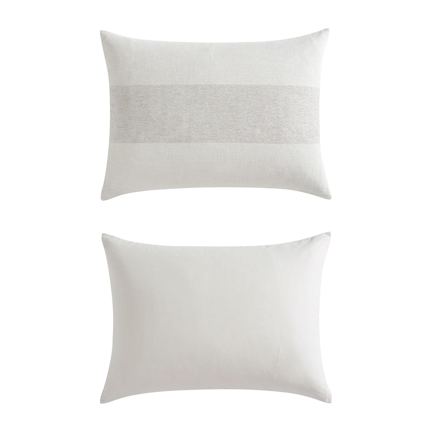 Vera Wang Vera Wang Chenille Waffle Stripe Beige