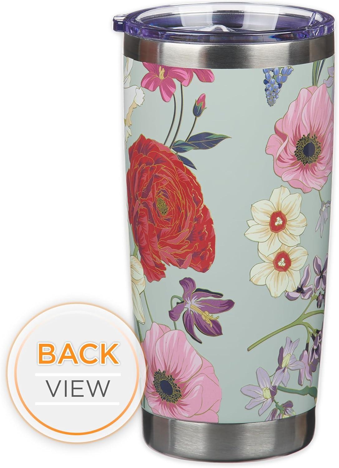 Christian Art Gifts Large Stainless Steel Travel Mug for Women: Lord Is My Strength Bible Verse, Double Wall Vacuum Insu, (Hardcover)